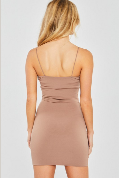 Mini Bodycon Dress - Cocoa