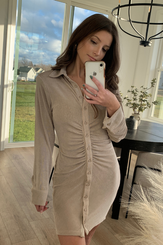 Stay Golden Bodycon Dress