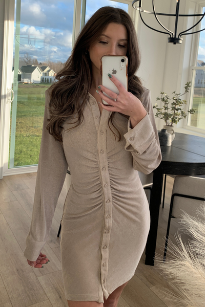Stay Golden Bodycon Dress