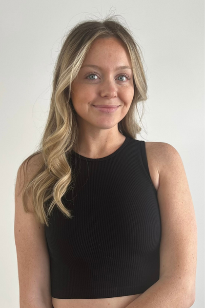 Seamless Black Knit Tank